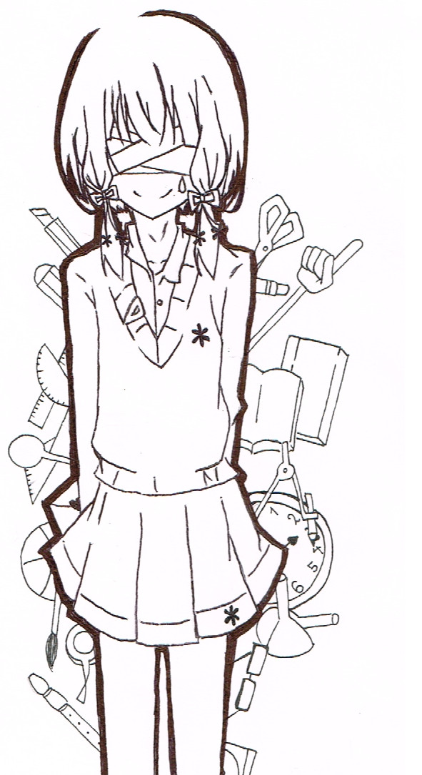 無敵文房具の少女