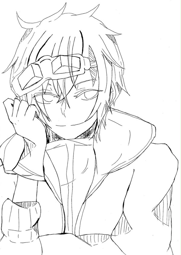 花礫さん・線画