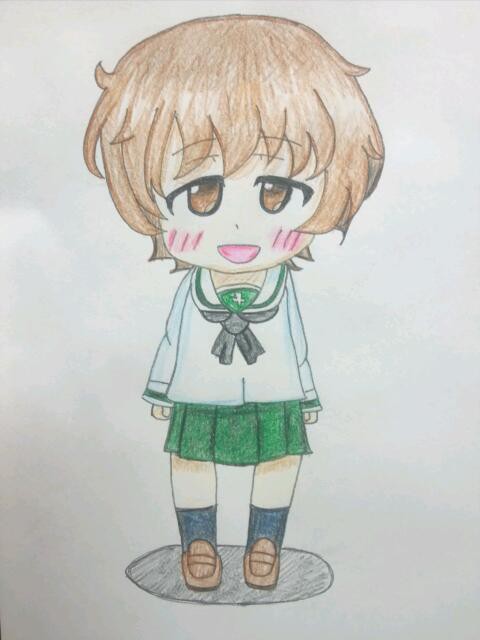 秋山殿を12色で描いてみた