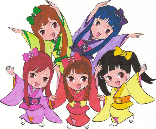 モモクロ着物組