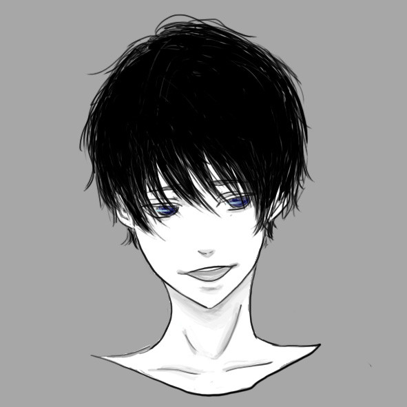 黒髪男子