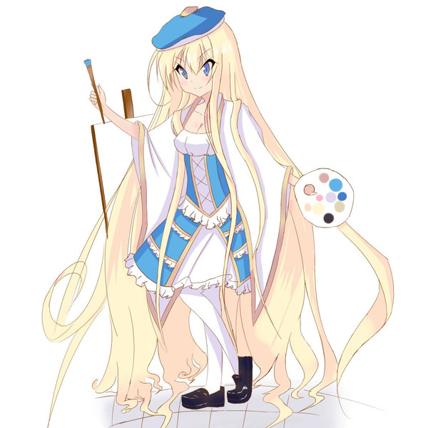 絵を描く少女