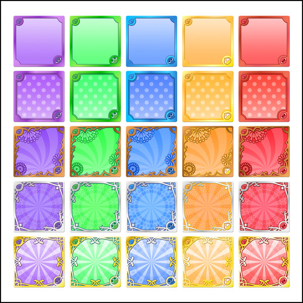 【ぷよぷよクエスト】カード枠素材