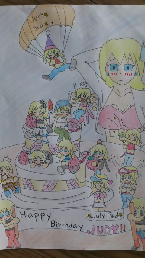 ジュディ誕生日記念イラスト