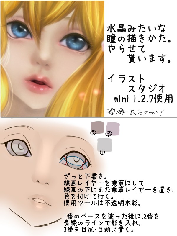 リアルっぽい　目イキンク