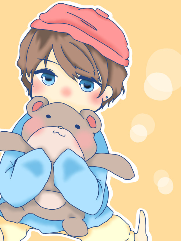 こまん君　くまのぬいぐるみ