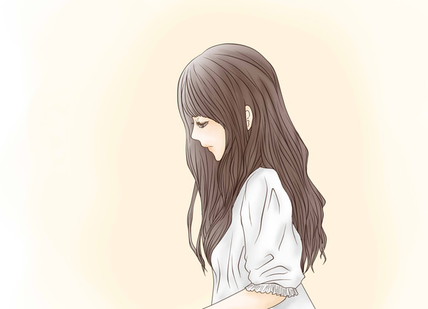 thinking girl