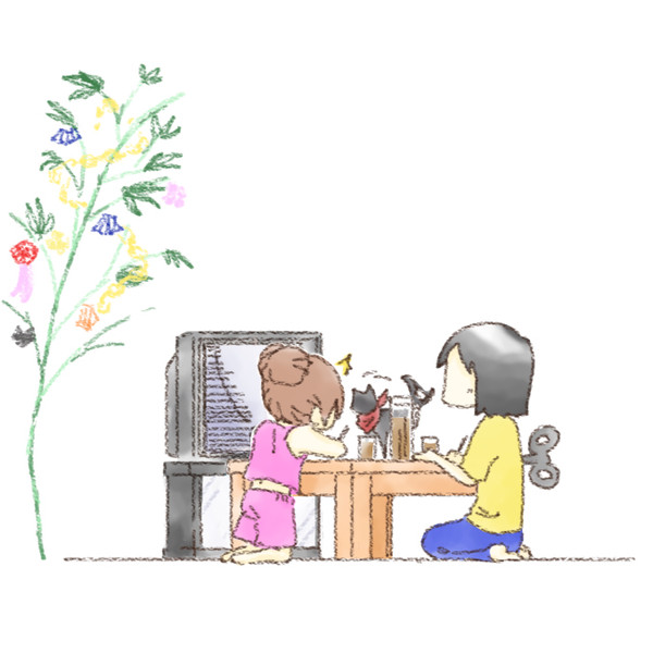 笹の葉さらさら。