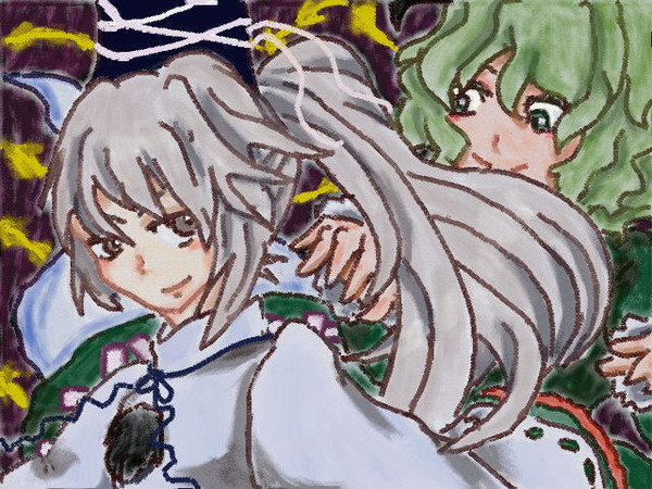 絵心教室で東方