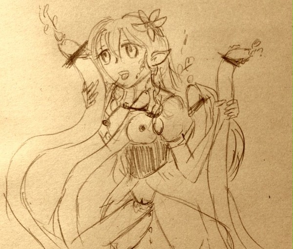 【森の魔女の館】触手とミモザさん
