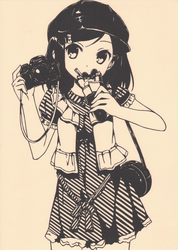 【切り絵】　筒隠月子