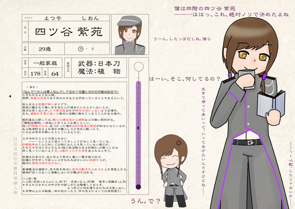 【日出】四ツ谷 紫苑【軍監察】