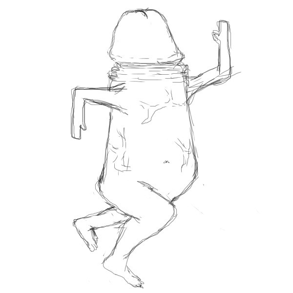 走る男