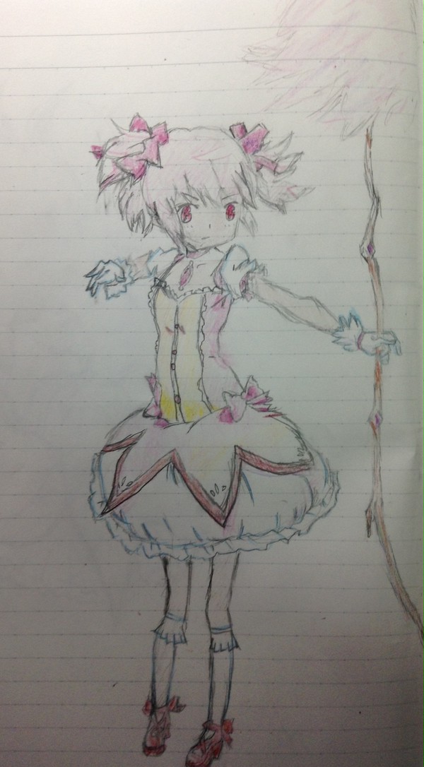 鹿目 まどかを描いてみた