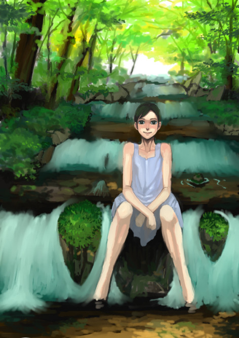 納涼落書き