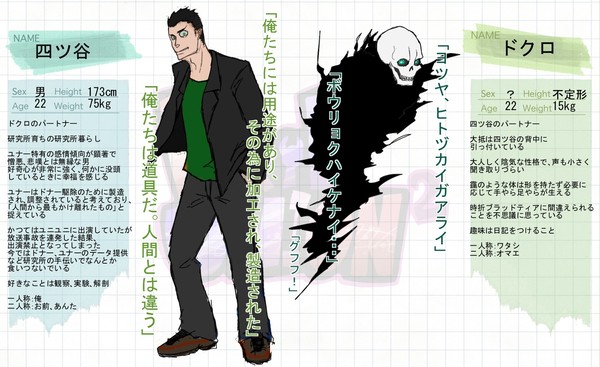 【ピクユニ2】四ツ谷&ドクロ【ユナー】