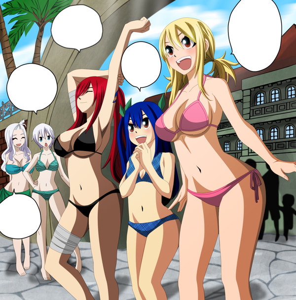Fairy Tail in the pool