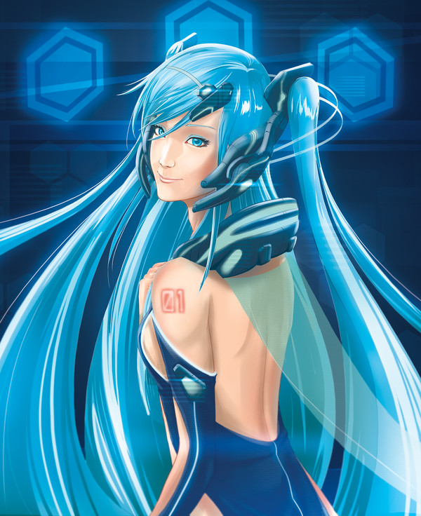 Blue Vocaloid