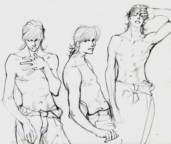 【観ないで描く男の子編】２P