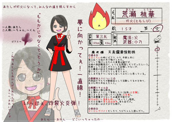 【日出】荒瀬 桃華／灯火【勘解由】