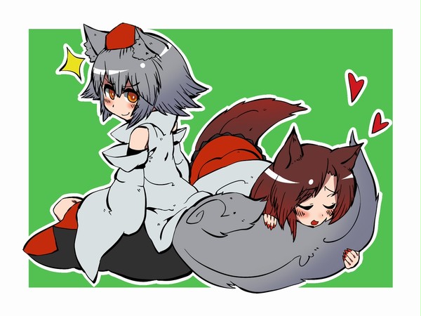 椛「尻尾は触らせませんよ?」