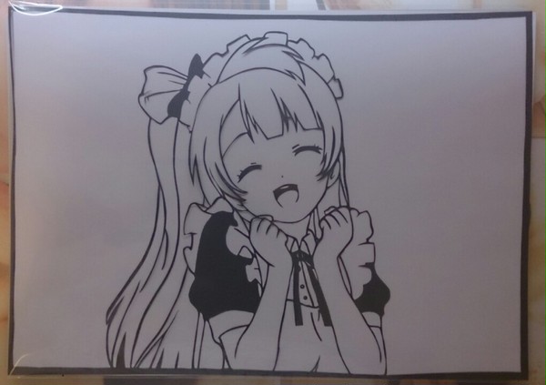 ラブライブ!  南ことり 切り絵