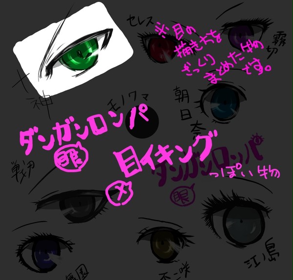 ダン眼ロンパ　目イキング（的なもの）