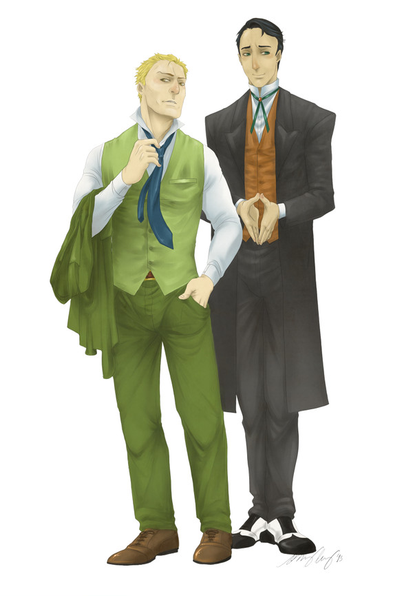 Reiner and Bertl in Suits