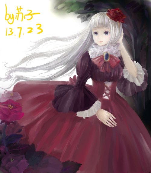 花与少女