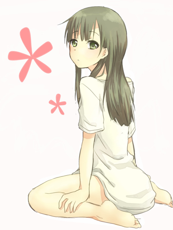Tシャツにホットパンツ