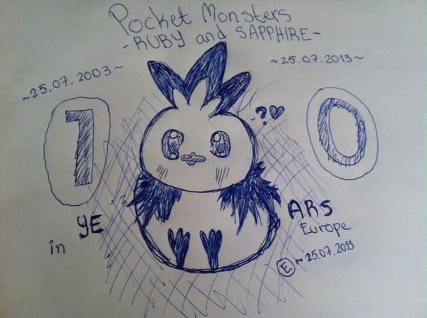 『アチャモだ!』 ポケットモンスター・ⓇⓈ・10歳ヨーロッパで