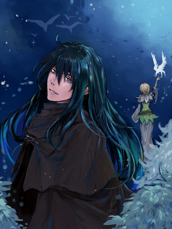 月と海と