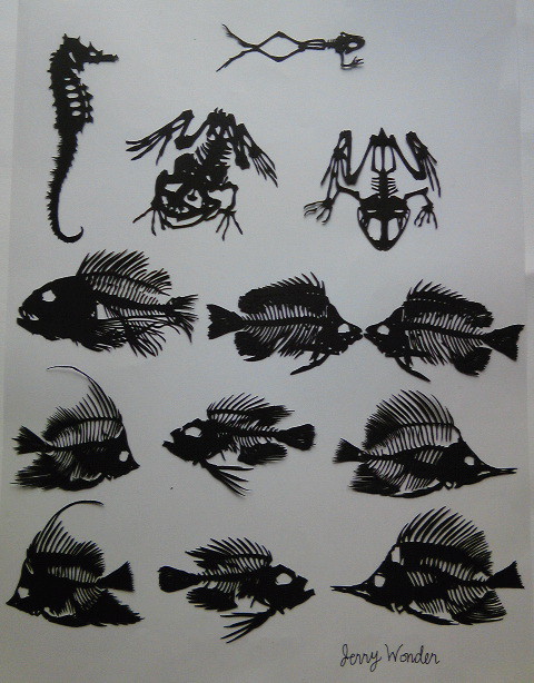 【切り絵】骨格切り絵まとめ③