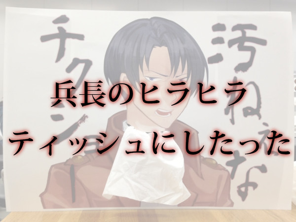 兵長のヒラヒラ ティッシュにしたった