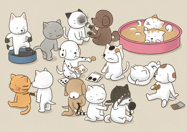 いぬねこ模様