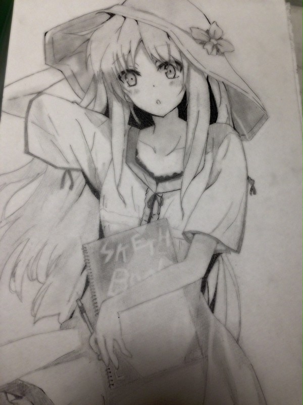 随分前に描いたシリーズ 椎名ましろを描いてみた