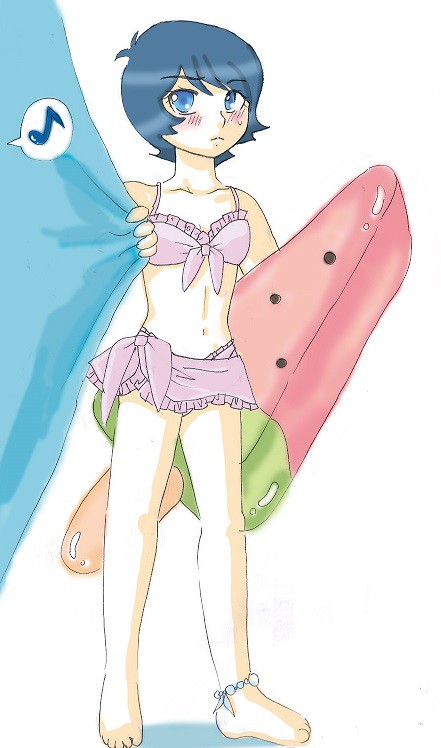 【女体化】水着ミユ