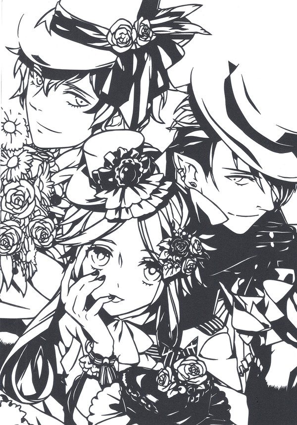 devils and realist（切り絵）
