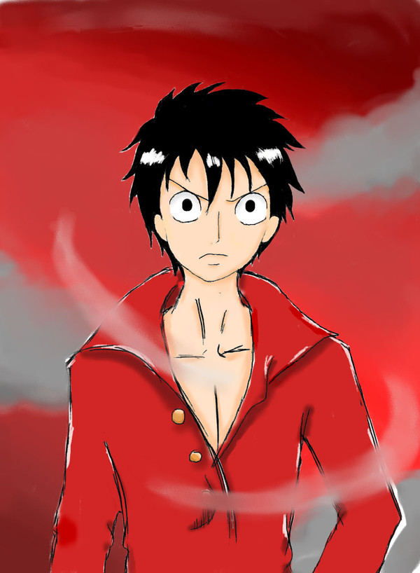 初描きルフィー