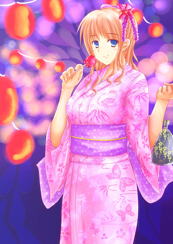 浴衣の娘