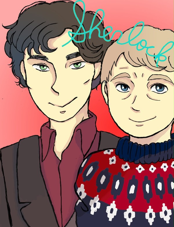 クリスマスセーターが描きたかった。