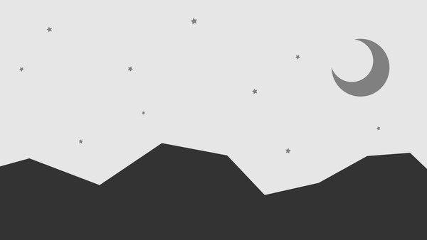 山、星、月