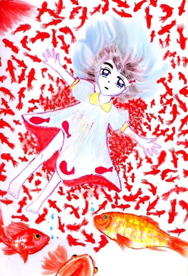 金魚に謝る