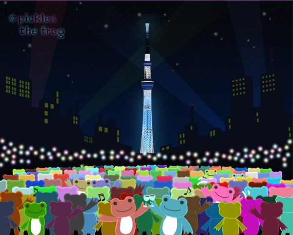 スカイツリーとピクルスくん