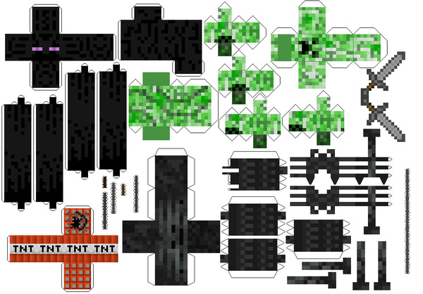 creeper TNT enderman