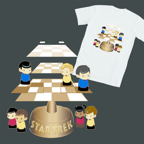 STAR TREK T-shirt design.