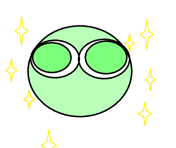 緑ぷよ。
