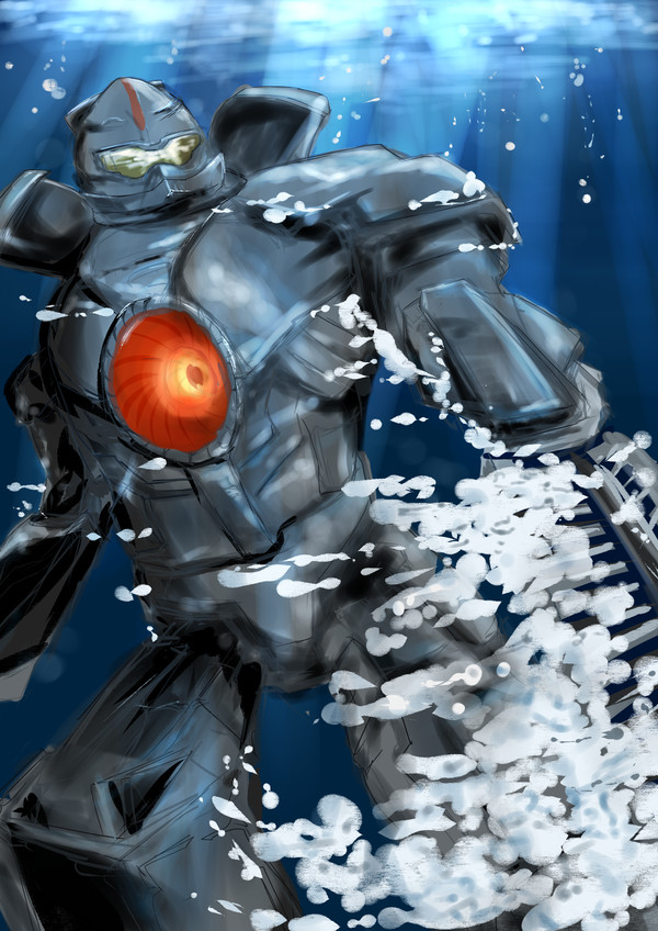 水中でチェーン・ソード