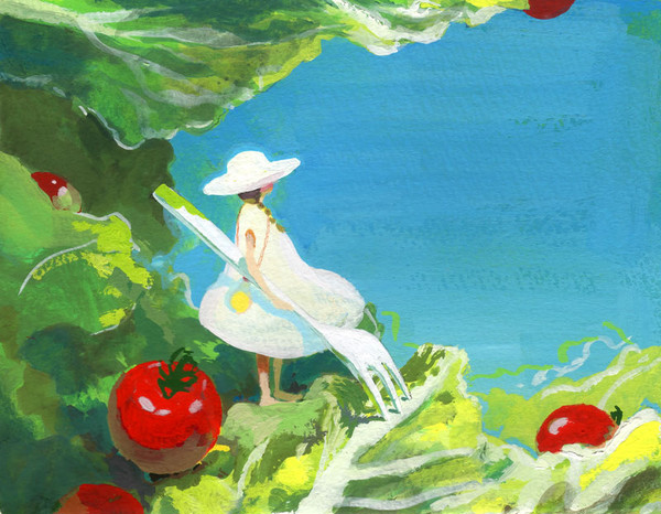 夏のサラダ子