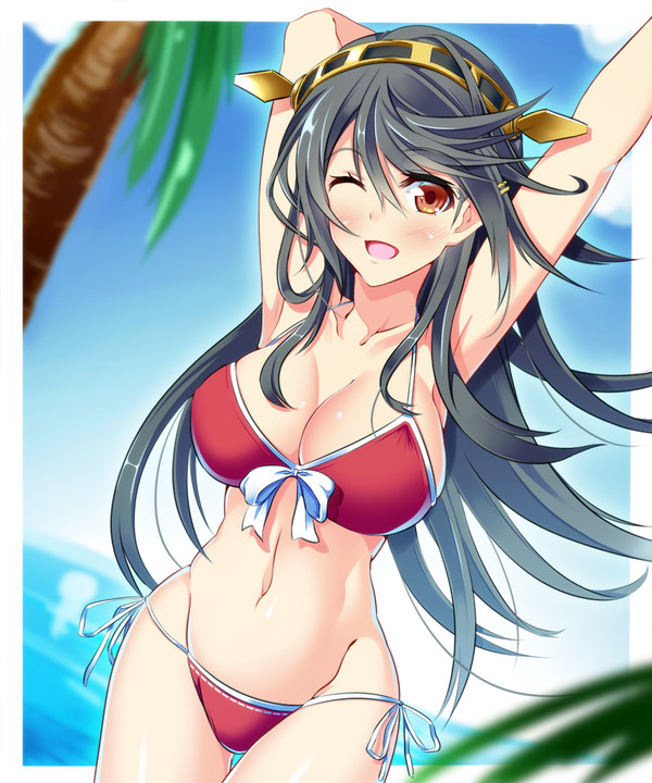 暑中見舞い　榛名ちゃん